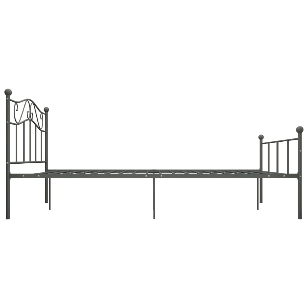 sengestel 160x200 cm metal grå