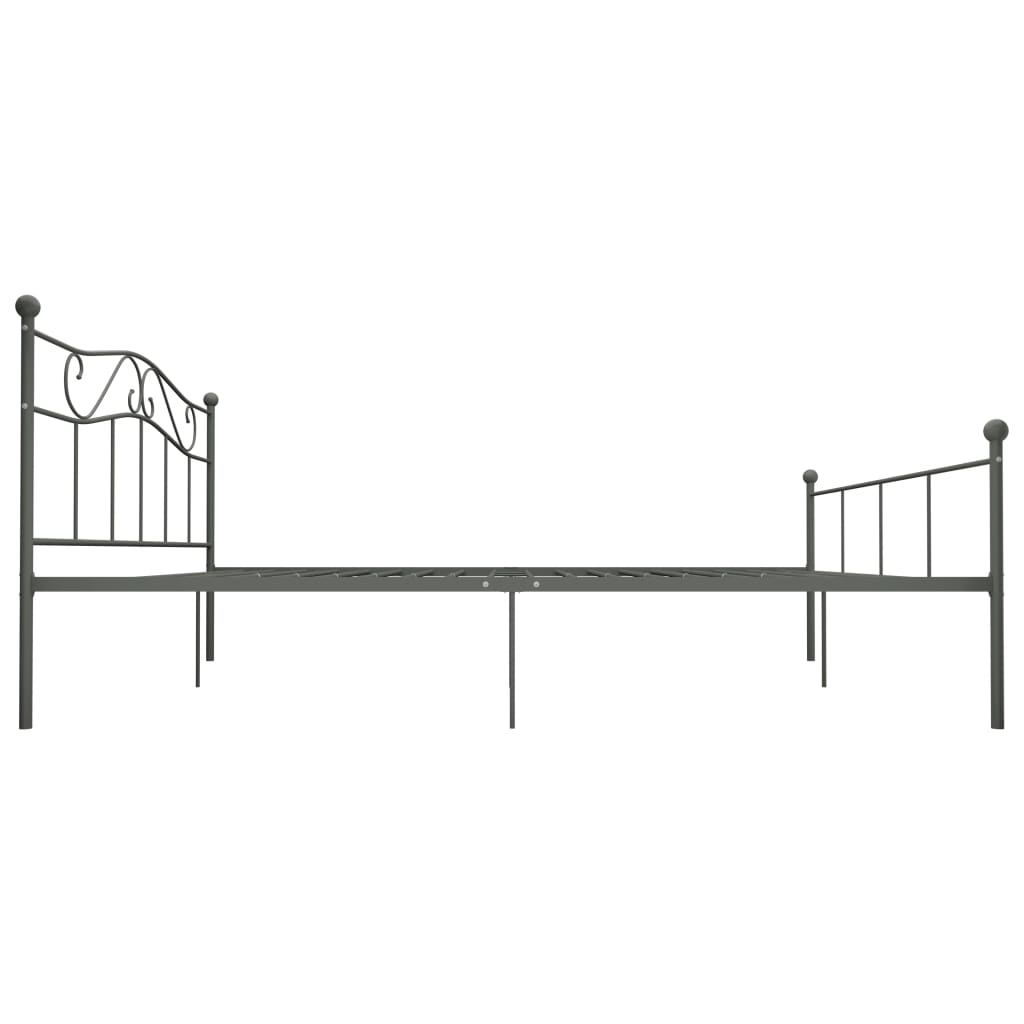 sengestel 180x200 cm metal grå