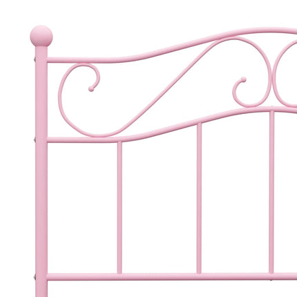 sengestel 90x200 cm metal pink