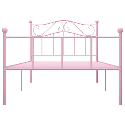 sengestel 100x200 cm metal pink