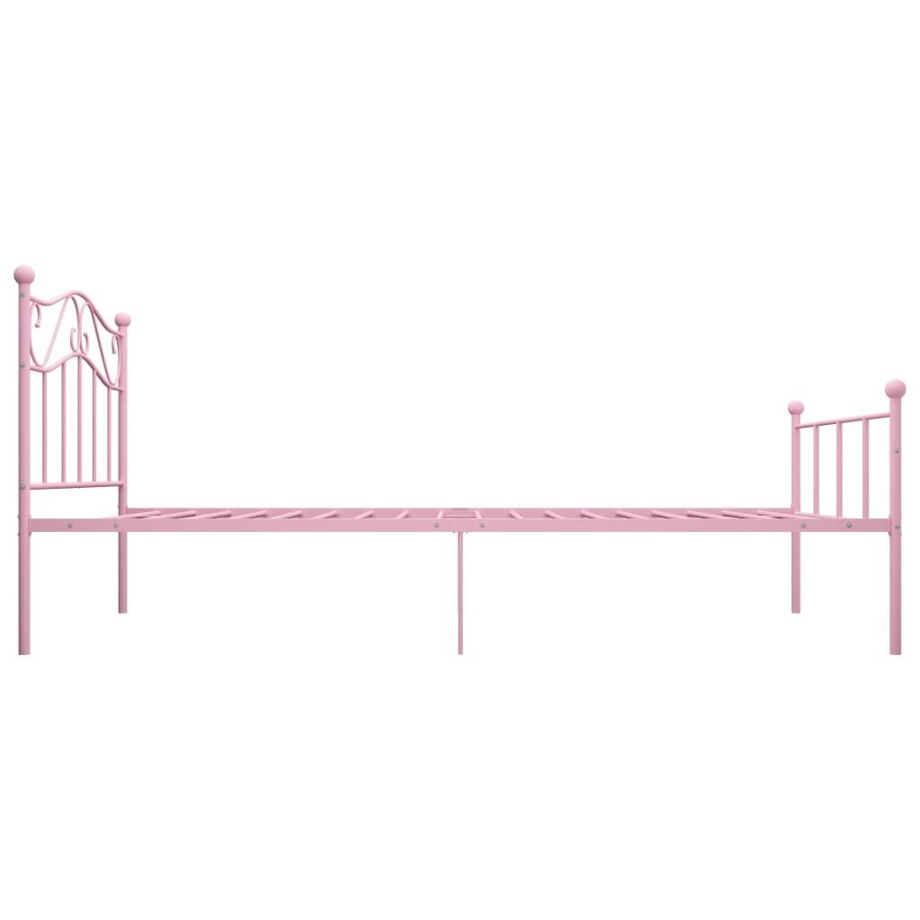 sengestel 100x200 cm metal pink