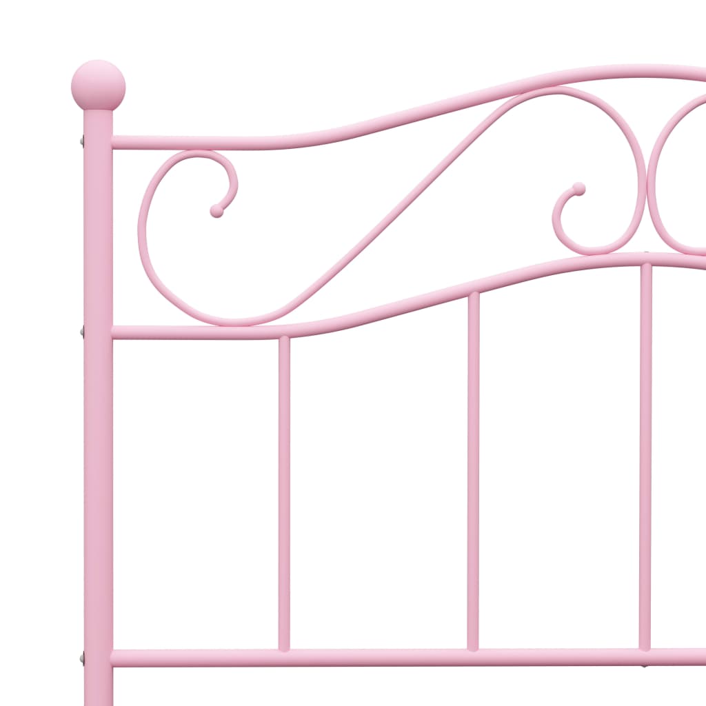 sengestel 100x200 cm metal pink