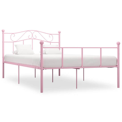 sengestel 120x200 cm metal pink