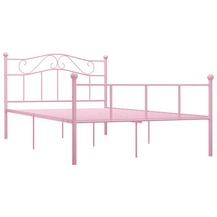 sengestel 120x200 cm metal pink