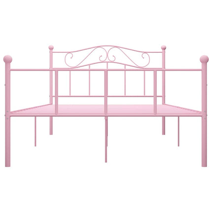 sengestel 120x200 cm metal pink