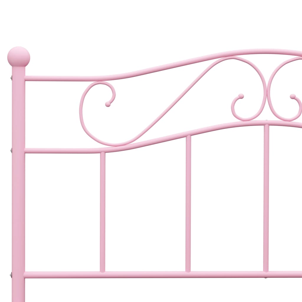 sengestel 120x200 cm metal pink