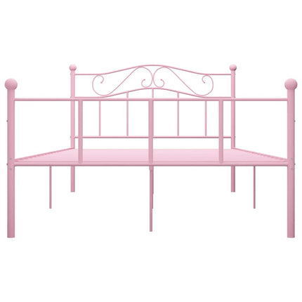 sengestel 140x200 cm metal pink