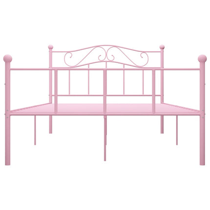 sengestel 160x200 cm metal pink