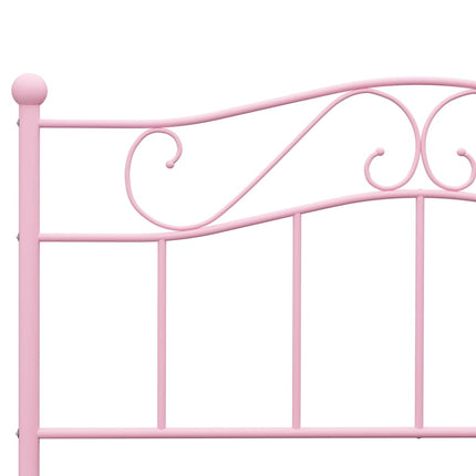 sengestel 160x200 cm metal pink