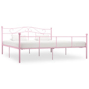 sengestel 180x200 cm metal pink