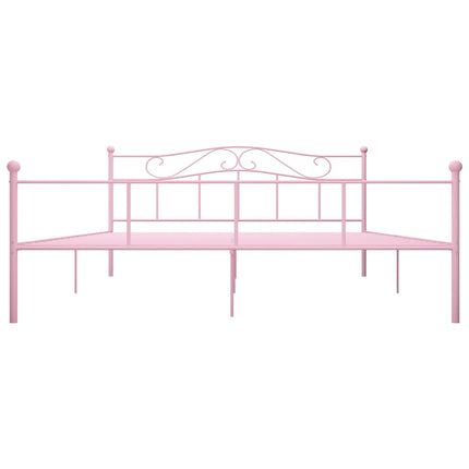 sengestel 180x200 cm metal pink