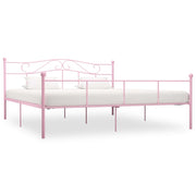 sengestel 200x200 cm metal pink