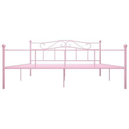 sengestel 200x200 cm metal pink