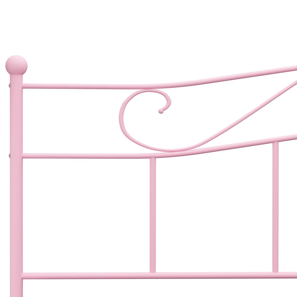 sengestel 200x200 cm metal pink