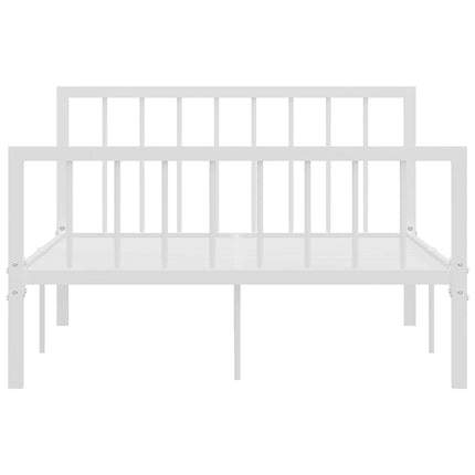 sengestel 120x200 cm metal hvid