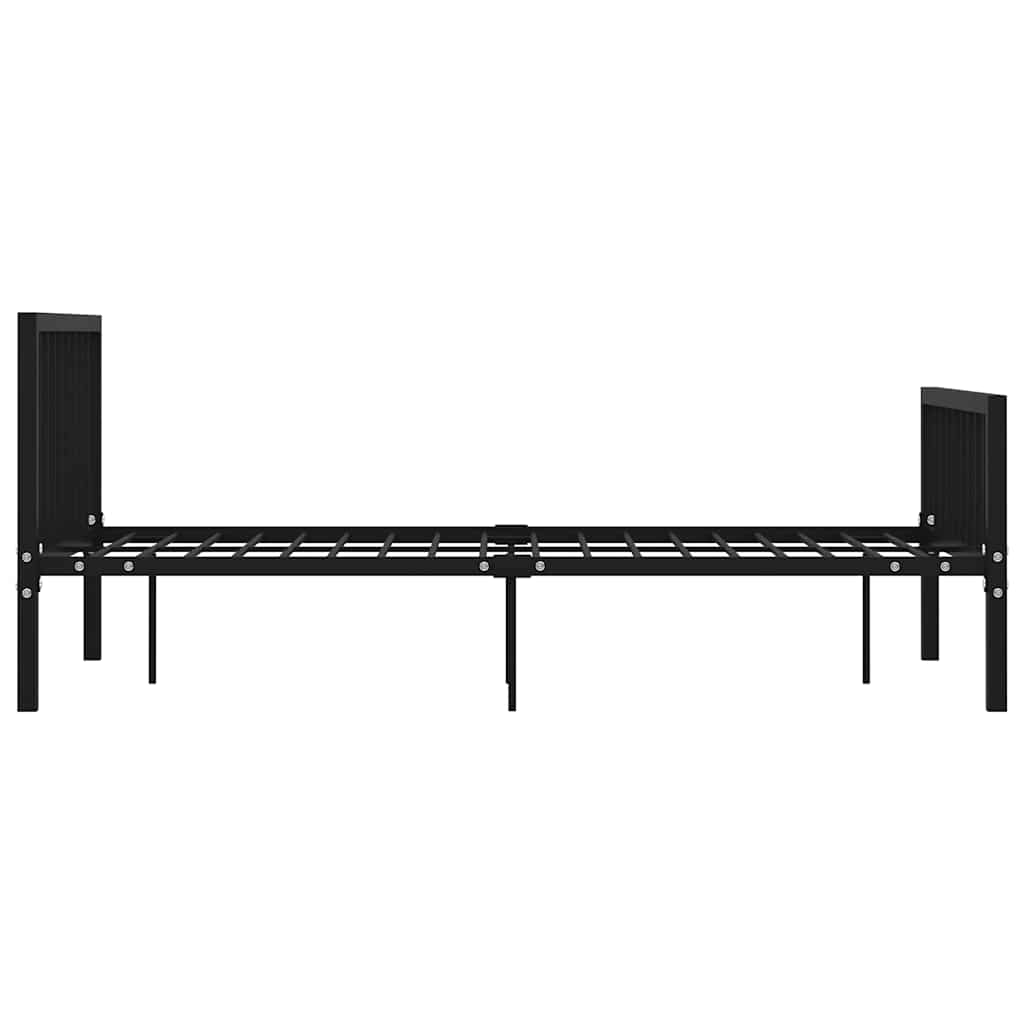 sengestel 120x200 cm metal sort