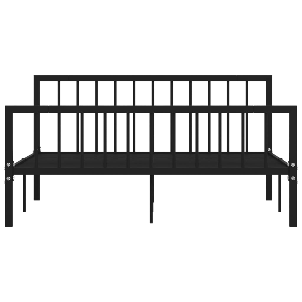 sengestel 160x200 cm metal sort