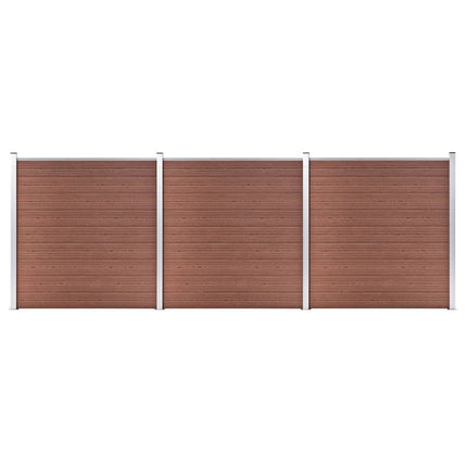 havehegn 526 x 186 cm WPC brun