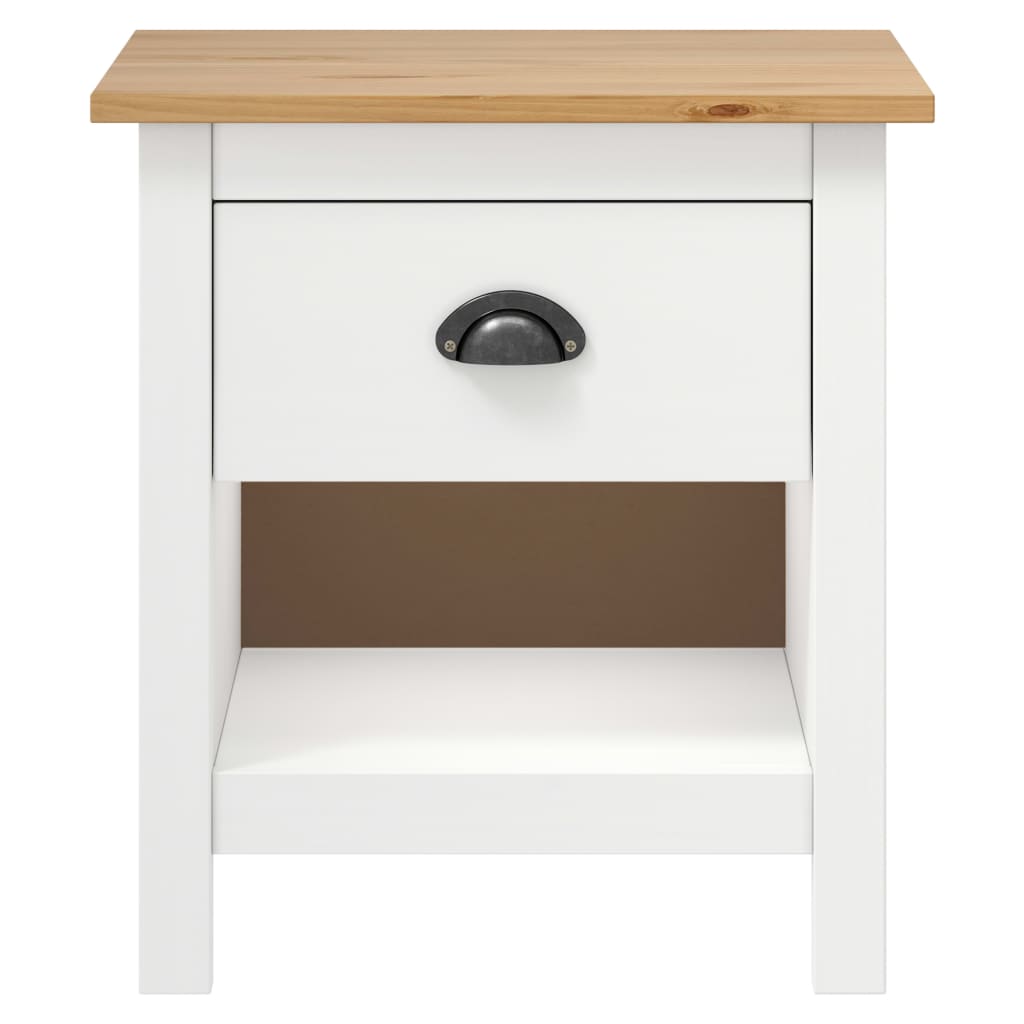 sengeborde Hill 2 stk. 46x35x49,5 cm massivt fyrretræ