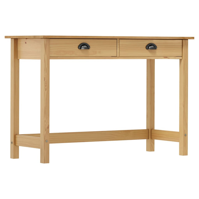 konsolbord Hill med 2 skuffer 110x45x74 cm massivt fyrretræ