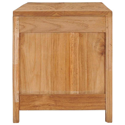 tv-bord 100x30x35 cm massivt teaktræ