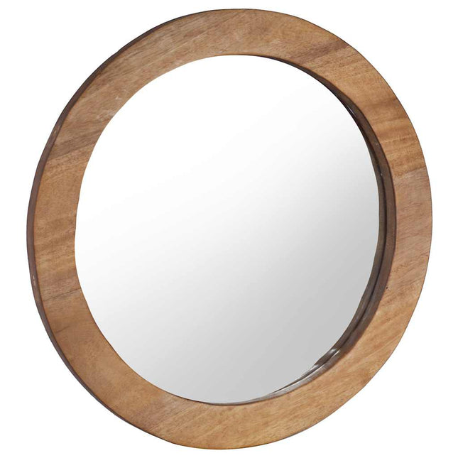 vægspejl 60 cm teak rund