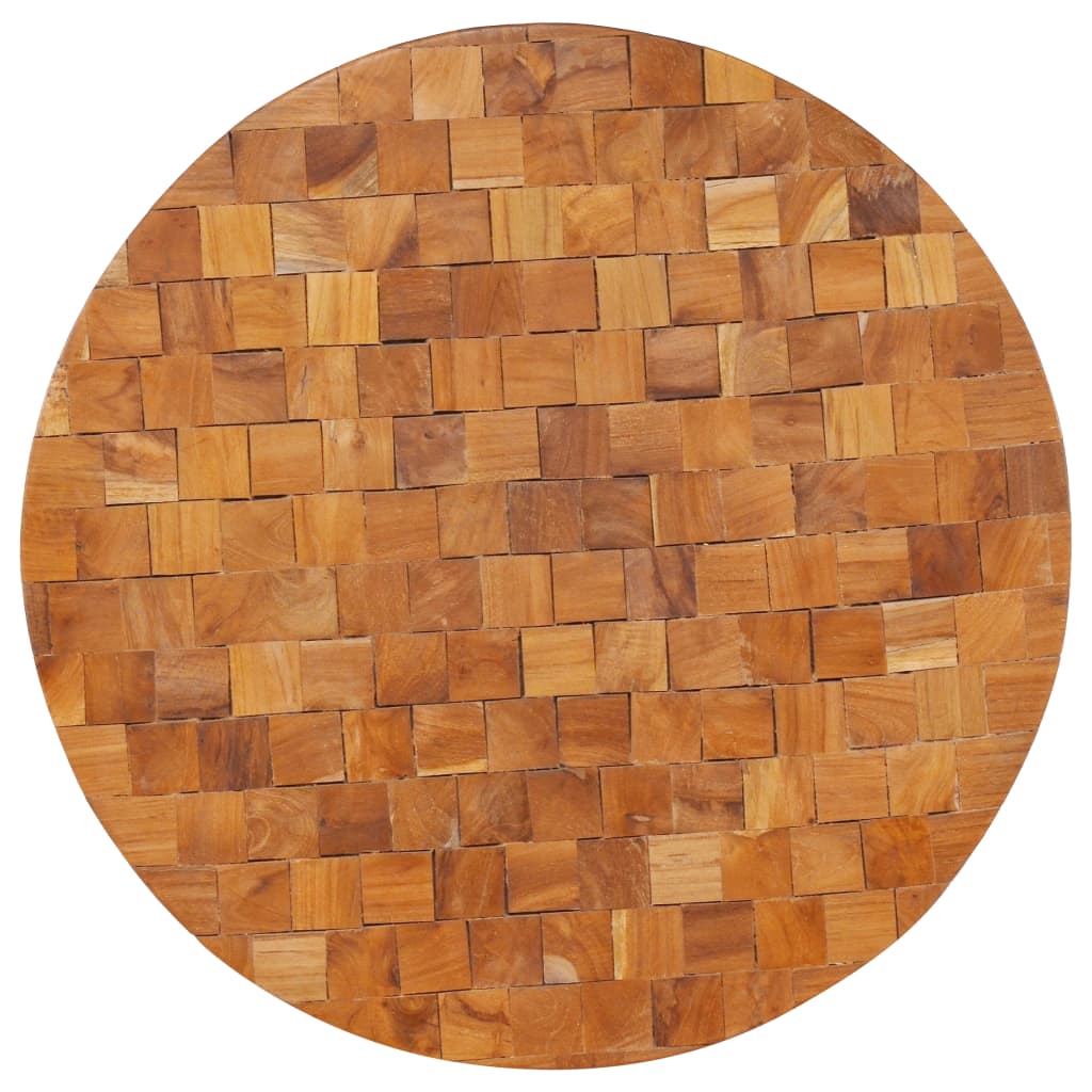 sofabord 60x60x35 cm massivt teaktræ