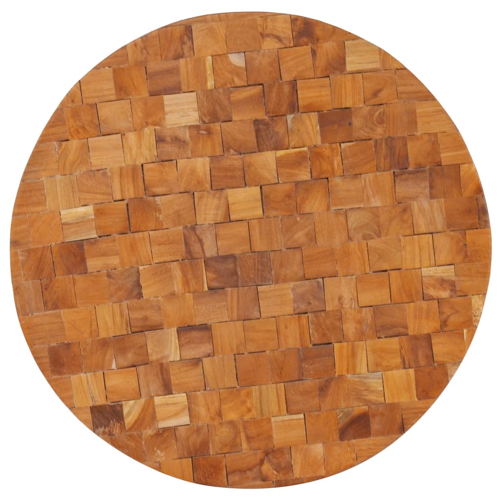 sofabord 60x60x35 cm massivt teaktræ