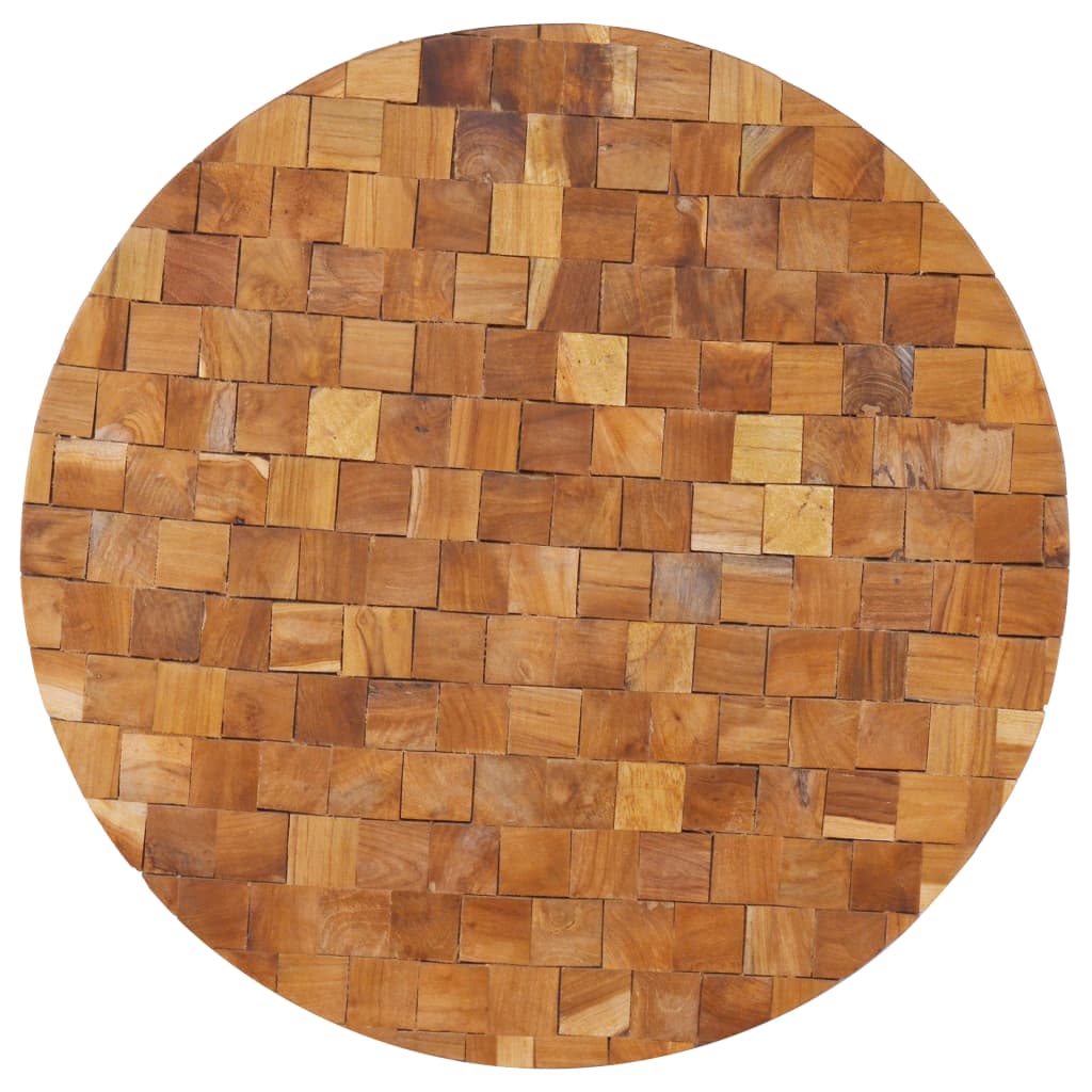 sofabord 60x60x35 cm massivt teaktræ