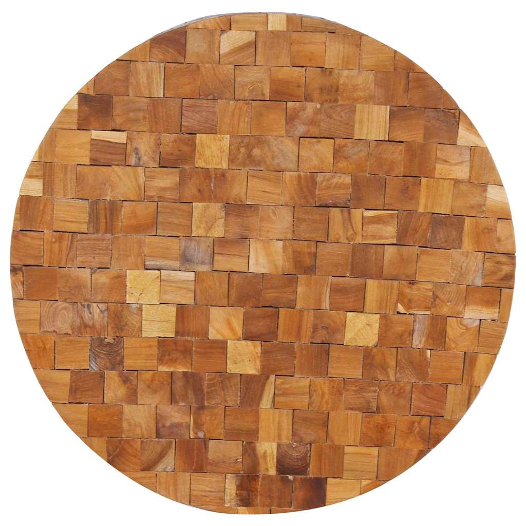 sofabord 60x60x35 cm massivt teaktræ