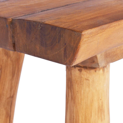 havebænk 80 cm massivt teaktræ