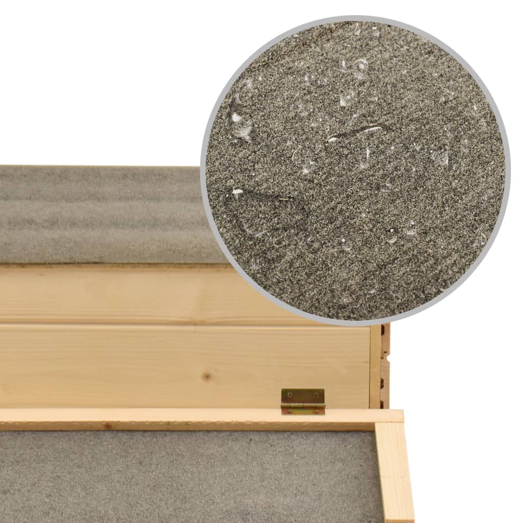 hønsehus 178x67x92 cm massivt fyrretræ