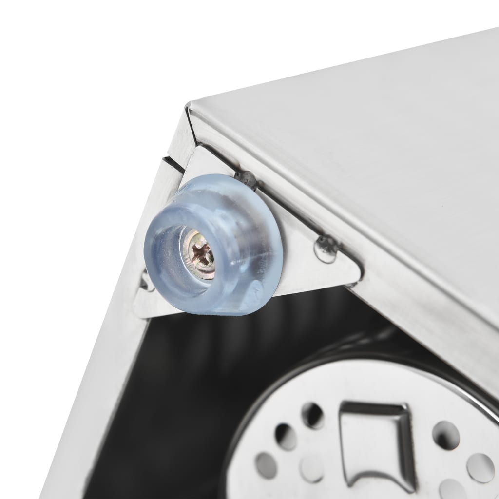 bestikholder 4 rum firkantet rustfrit stål