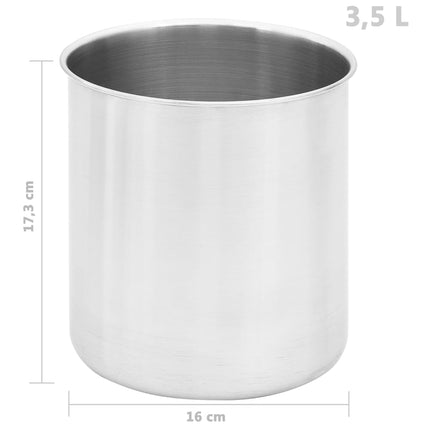 saucedispenser 3 x 3,5 l rustfrit stål