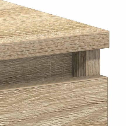 skrivebord 90x45x76 cm konstrueret træ sonoma-eg