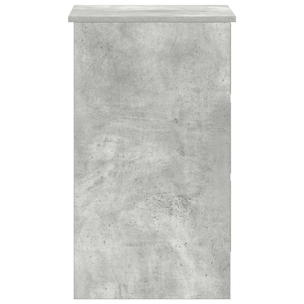 skrivebord 90x45x76 cm konstrueret træ betongrå