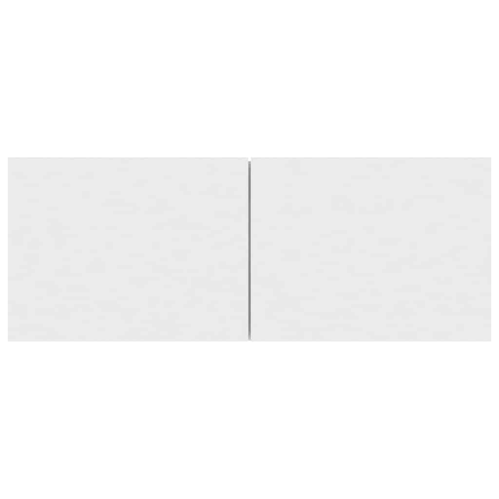 tv-bord 80x30x30 cm konstrueret træ hvid