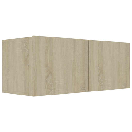 tv-bord 80x30x30 cm konstrueret træ sonoma-eg