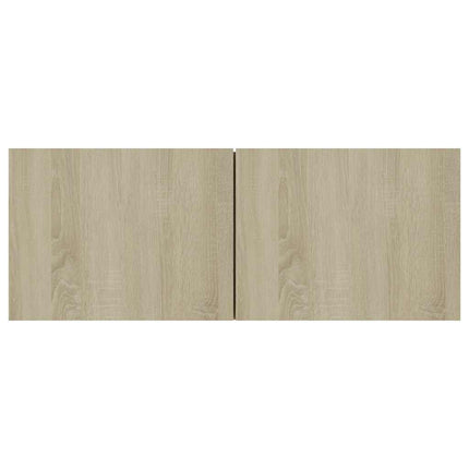 tv-bord 80x30x30 cm konstrueret træ sonoma-eg