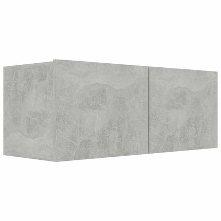 tv-bord 80x30x30 cm konstrueret træ betongrå