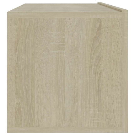 tv-bord 100x30x30 cm konstrueret træ sonoma-eg