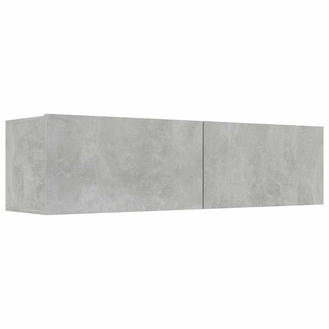 tv-bord 120x30x30 cm konstrueret træ betongrå