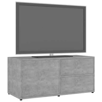 tv-bord 80x34x36 cm konstrueret træ betongrå