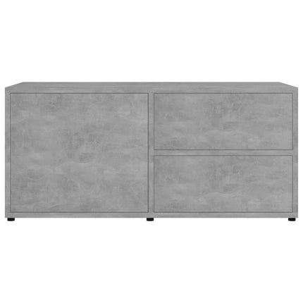tv-bord 80x34x36 cm konstrueret træ betongrå
