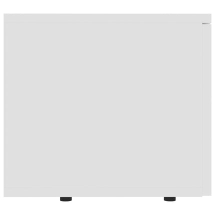 tv-bord 80x34x30 cm konstrueret træ hvid