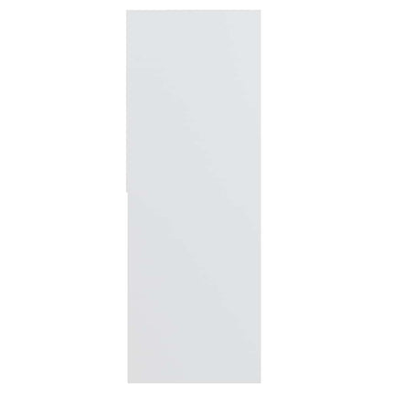 bogreol 67x24x161 cm konstrueret træ hvid