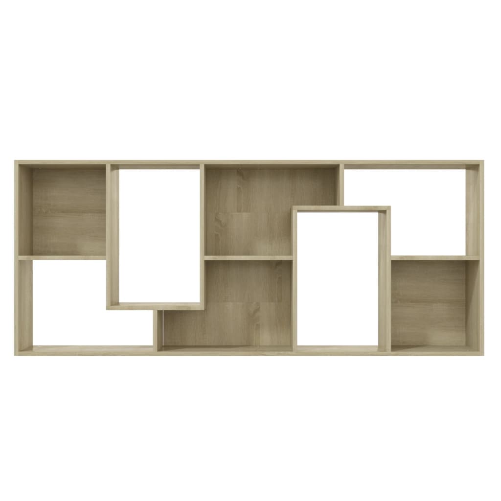 bogreol 67x24x161 cm konstrueret træ sonoma-eg