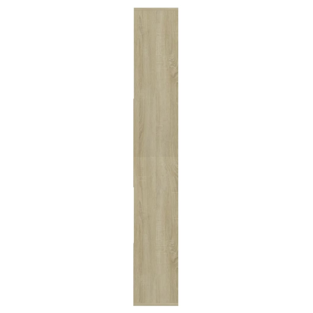 bogreol 67x24x161 cm konstrueret træ sonoma-eg