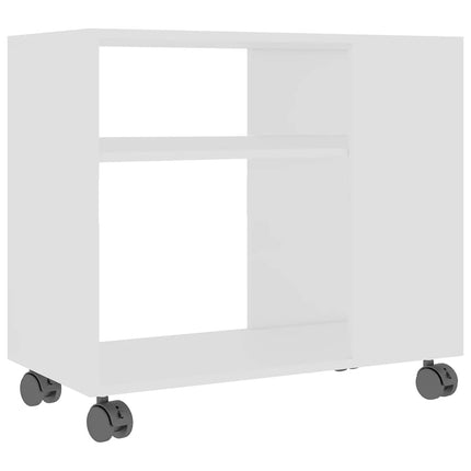 sidebord 70x35x60,5 cm konstrueret træ hvid