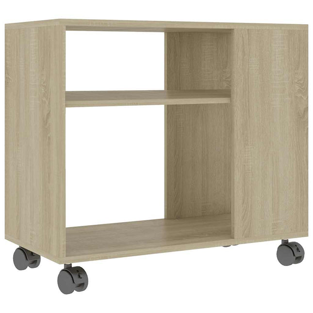 sidebord 70x35x60,5 cm konstrueret træ sonoma-egetræsfarvet